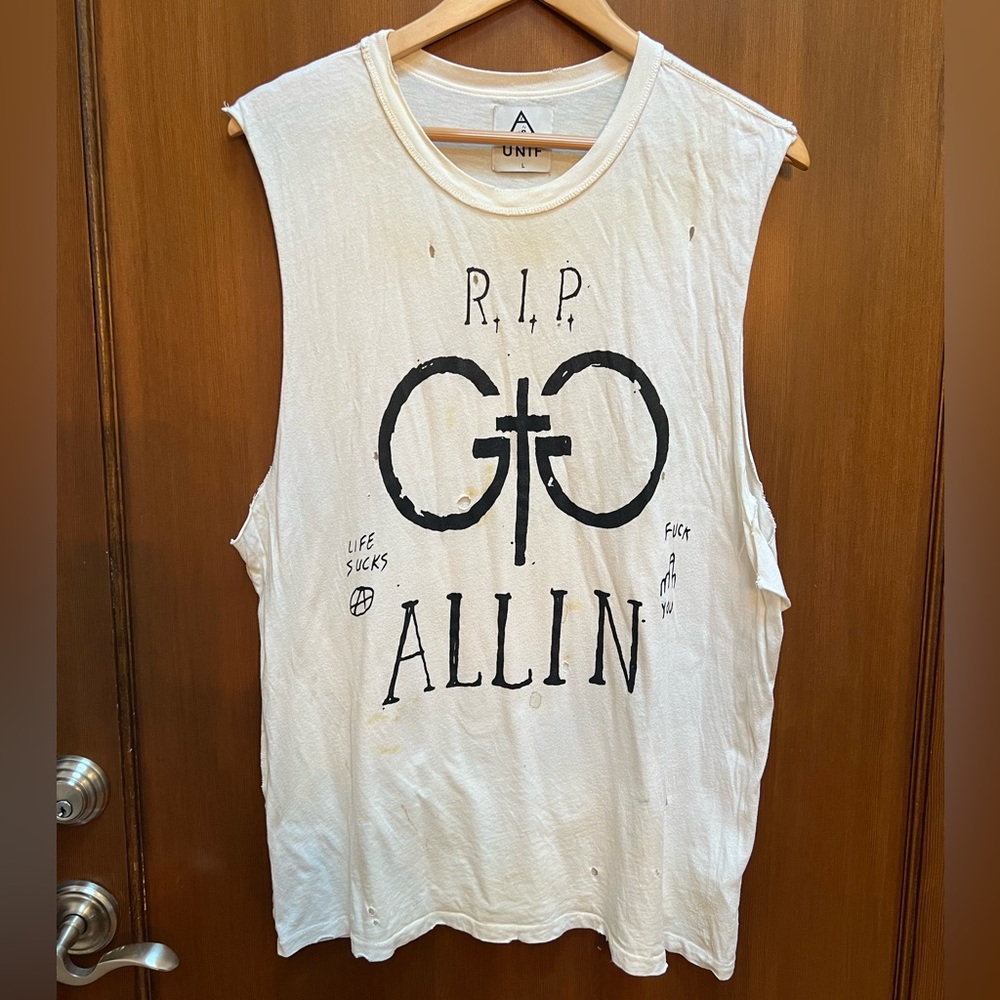 UNIF GG Allin Vintage Muscle Tee
